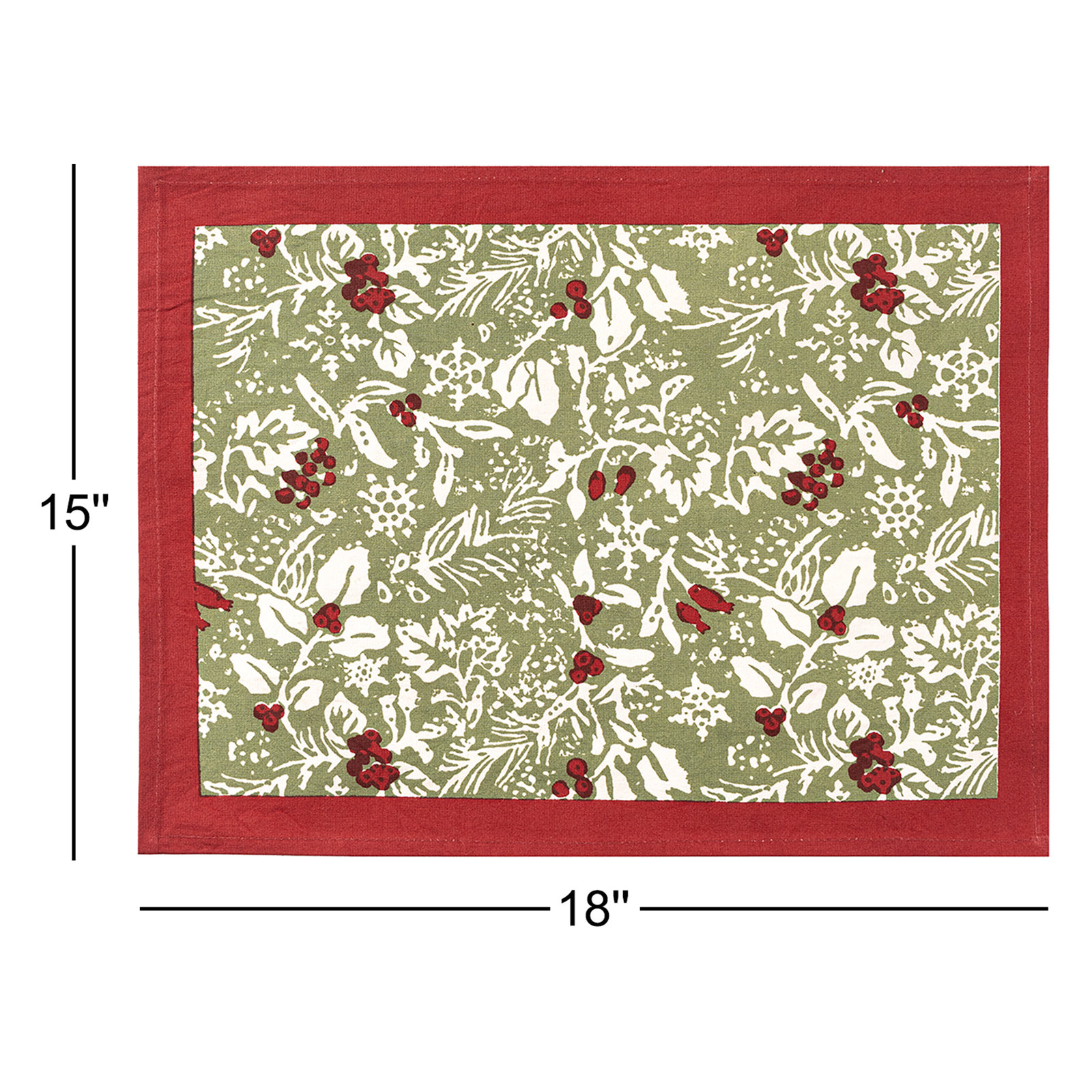 Liljan Floral Rectangle Placemant