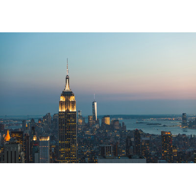 Aerial View of New York 1 Piece Wrapped Canvas Wall Art