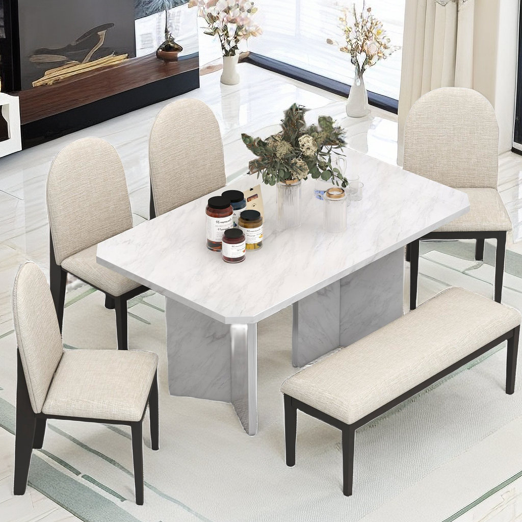 6 piece discount modern dining set