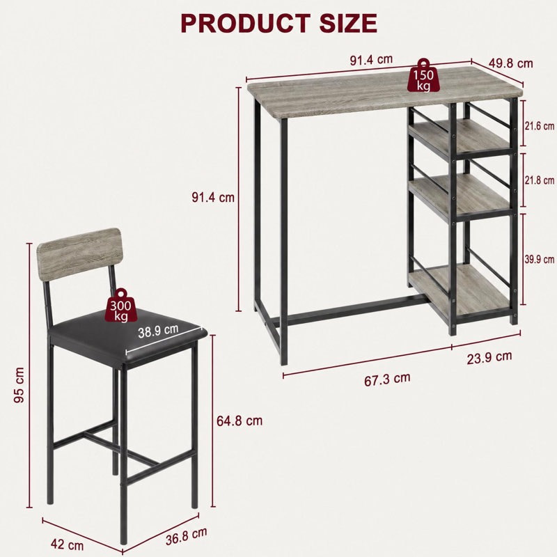 Dining Set, Gray, Gray, Gray, Gray