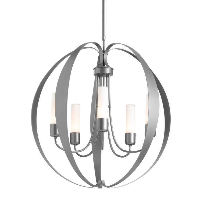 Pomme 5 - Light Outdoor Pendant, Coastal Burnished Steel, Opal Glass