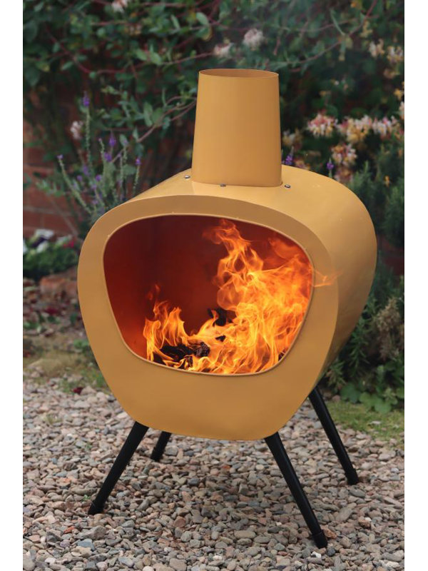 Oval Steel Smokeless Chimnea