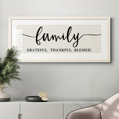 Family Grateful - reproduction de cadre photo