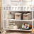 Narrow Storage Bins With Handle, Small Fabric Organizer Basket for Closet and Shelf, Brown-1009638852