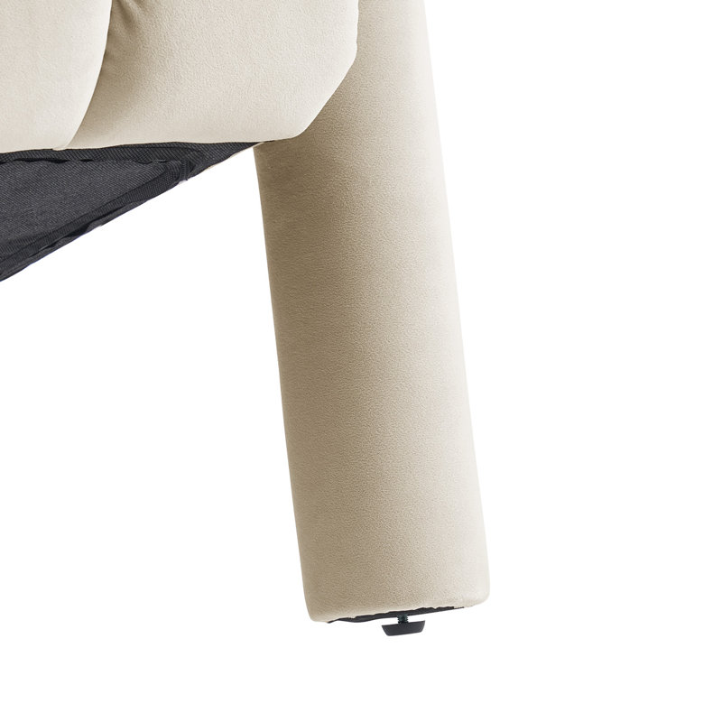 Chaise d'appoint Tubbi, champagne, Champagne