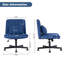 Chaise de bureau Modern Linen Criss Cross - Détails du produit