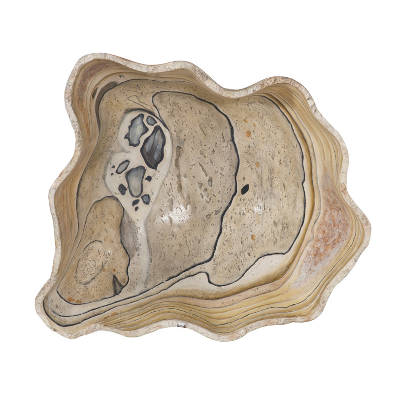 Cast Onyx Bowl, Faux Finish, Large