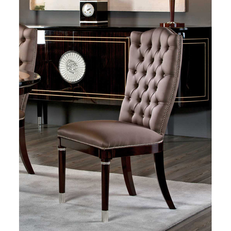 Chaise d'appoint rembourrée Makassar
