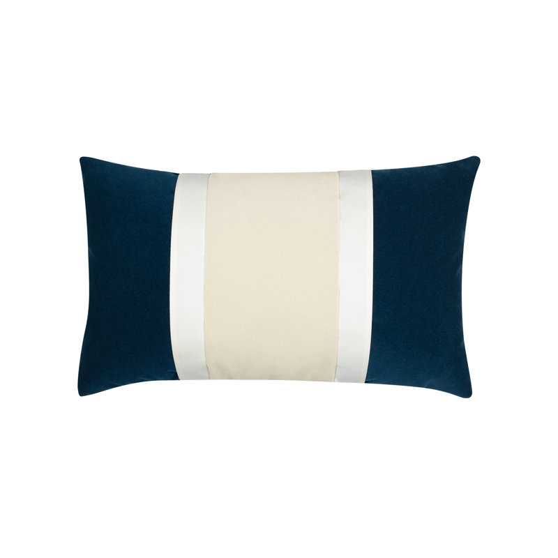 Polyester Indoor/Outdoor Pillow Cover & Insert by Elaine Smith, Blue/Pink, 20" H x 20" W, Square