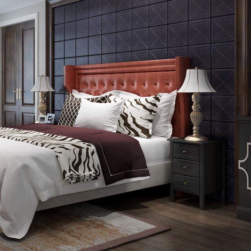 Adrika 40cm W Solid + Manufactured Wood Bedside Table