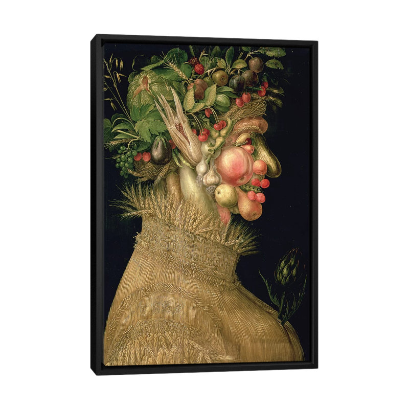 « summer, 1563 », impression sur toile, H 26 po x l 18 po x P 1,5 po, Toile avec cadre noir, Pas de tapis