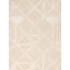Tapis rectangulaire en laine / coton touffeté à la main à motif géométrique 7 pi 9 po x 9 pi 9 po ivoire-107093564