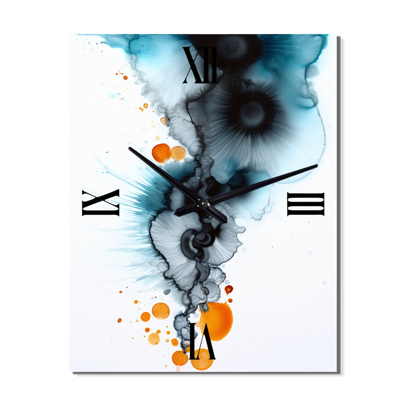 Dirl - Abstract Painting Modern Wall Clock, Small