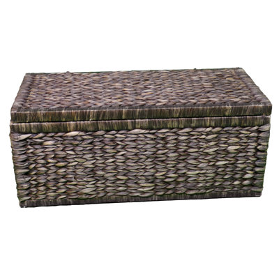 Maggie 1 Piece Solid Wood Wicker Trunk