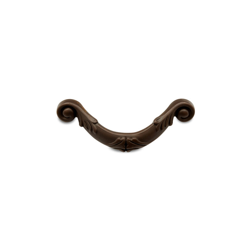 Poignée courbée ornée CP Series, Bronze huilé, 3"