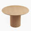 47,24 Inch MDF Dining Table For Dining Room  Round Dinner Tables Mid-Century Modern Table OAK