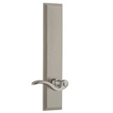 Grandeur Carré Tall Plate Privacy with Bellagio Lever