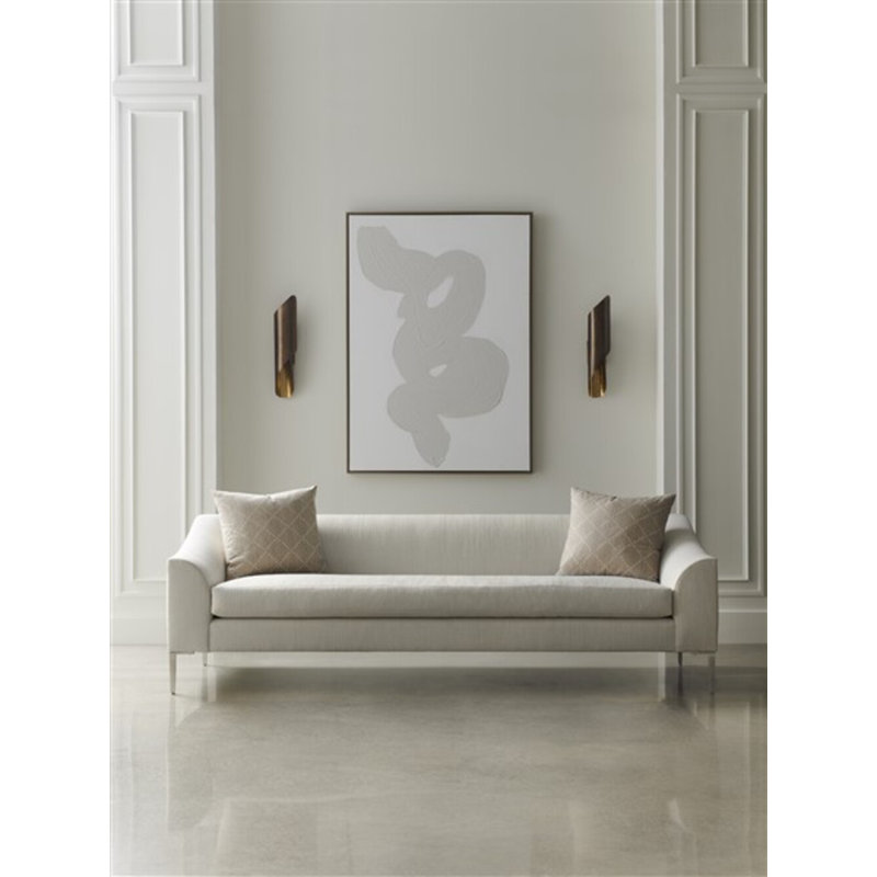 Tess Upholstered 92.5'' Sofa, Ian Smoke 100% Polyester