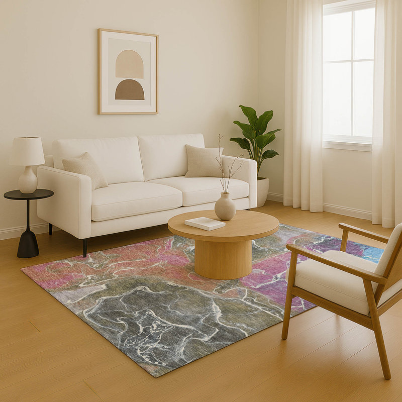 Premium Machine Washable Verlin AMF1782 Contemporary Rug, Rectangle 8' x 10'