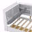 Twin Wood Platform Bed Frame, Storage Headboard, Shelves, 2 Drawers-550000551