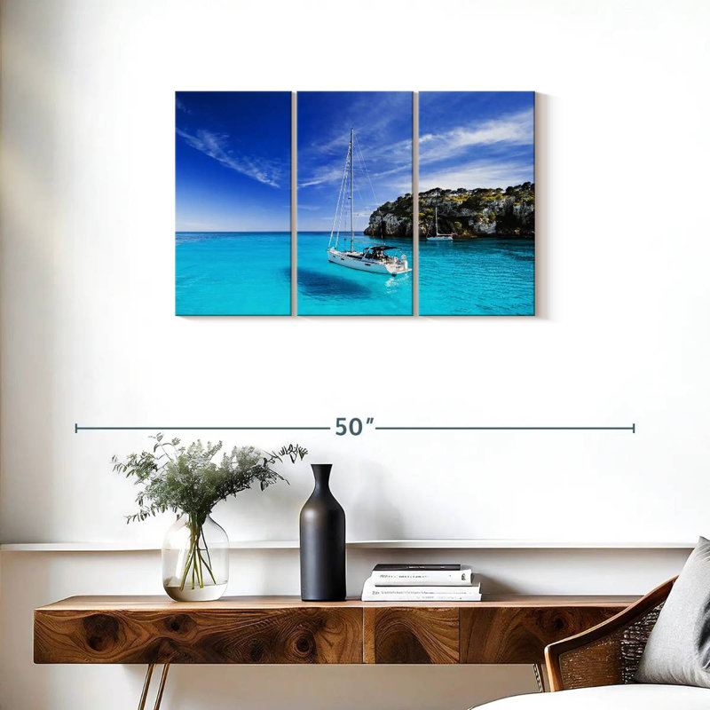 Mehar, île de Majorque, voilier, H 20 po x l 33 po