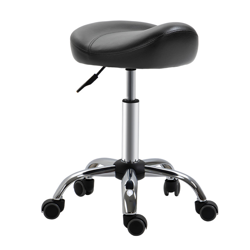 Wilkes-Barre Adjustable Height Lab Stool with Wheels