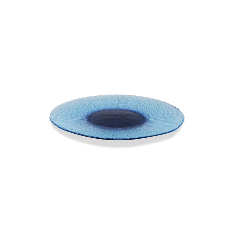 Ezichi Glass Chargers, Blue