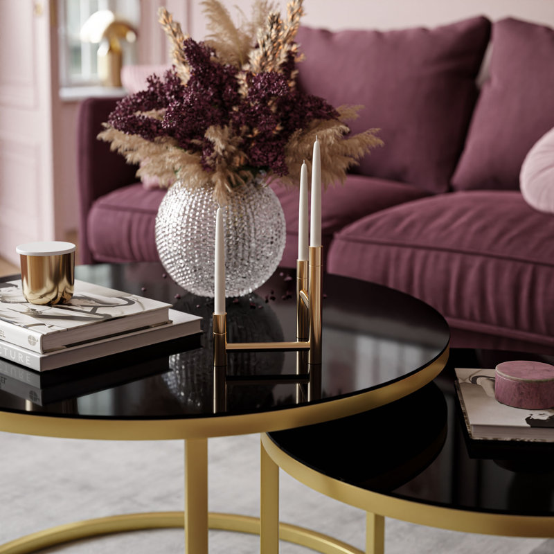 Englevale Frame Coffee Table, High Gloss Black