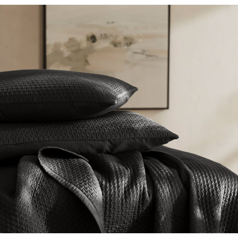 Signature Textured Stitch Sham, King Sham, Night