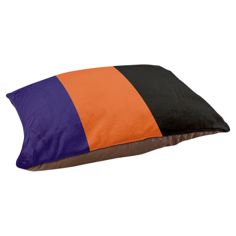 Coussin Atlanta, Moyen (l 28 po x P 18 po x H 9,5 po), Purple/Orange/Black