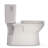 TOTO Glaston 1G Two-Piece Elongated 1.0 GPF WASHLET+ and Auto Flush Ready Universal Height Toilet with CEFIONTECT and SS124 SoftClose Seat, Sedona Beige - MS472124CUFG#12-123827000