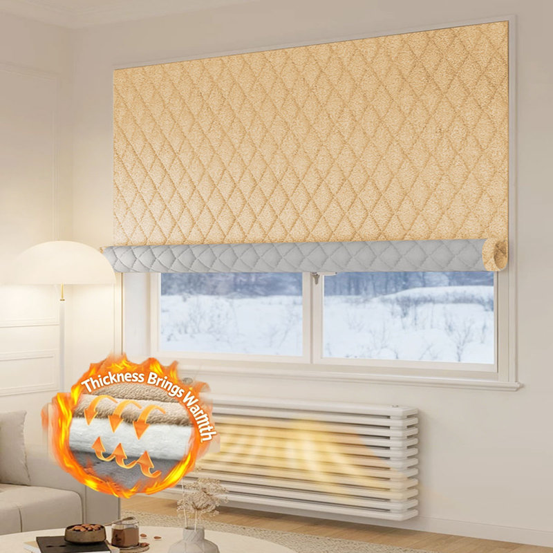  Rideau de fenêtre matelassé Light Luxury, Beige, 54"Wx84"L