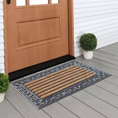 Prestia Entrance Door Mats, 30 x 60, Durable Large Outdoor Rug, Non-Slip Welcome Doormat Bloomsbury Market