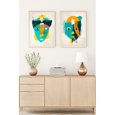 Élégantes peintures décoratives en panneau de fibres à densité moyenne (2 pièces), 19,7 po x 27,6 po chacune | 100% panneau de fibres à densité moyenne avec une épaisseur de 0,12 pouce, cadre 100% en bois massif avec une épaisseur de 1,0 pouce | Élégant art mural pour la décoration intérieure, parfait pour le salon et la chambre à coucher