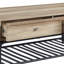 Table basse industrielle - Chêne pratique et attrayant avec espace de rangement améliorant l'espace de vie