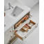Base de meuble-lavabo en contreplaqué blanc crème 60 po Rennes-130986072