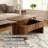47-Inch Lift Top Coffee Table With Hidden Compartment And Storage Shelf For Living  Room