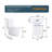 Modern Toilet With 360 Degree Flush And Comfortable Design Silent Skirted For Bathroom