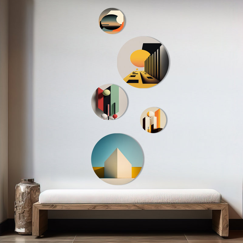 Abstract Wall Decor on Metal