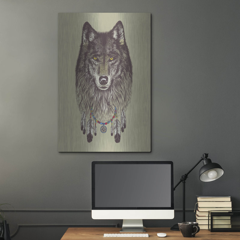 «Wolf Dreams» par Rachel Caldwell, H 36 po x l 24 po