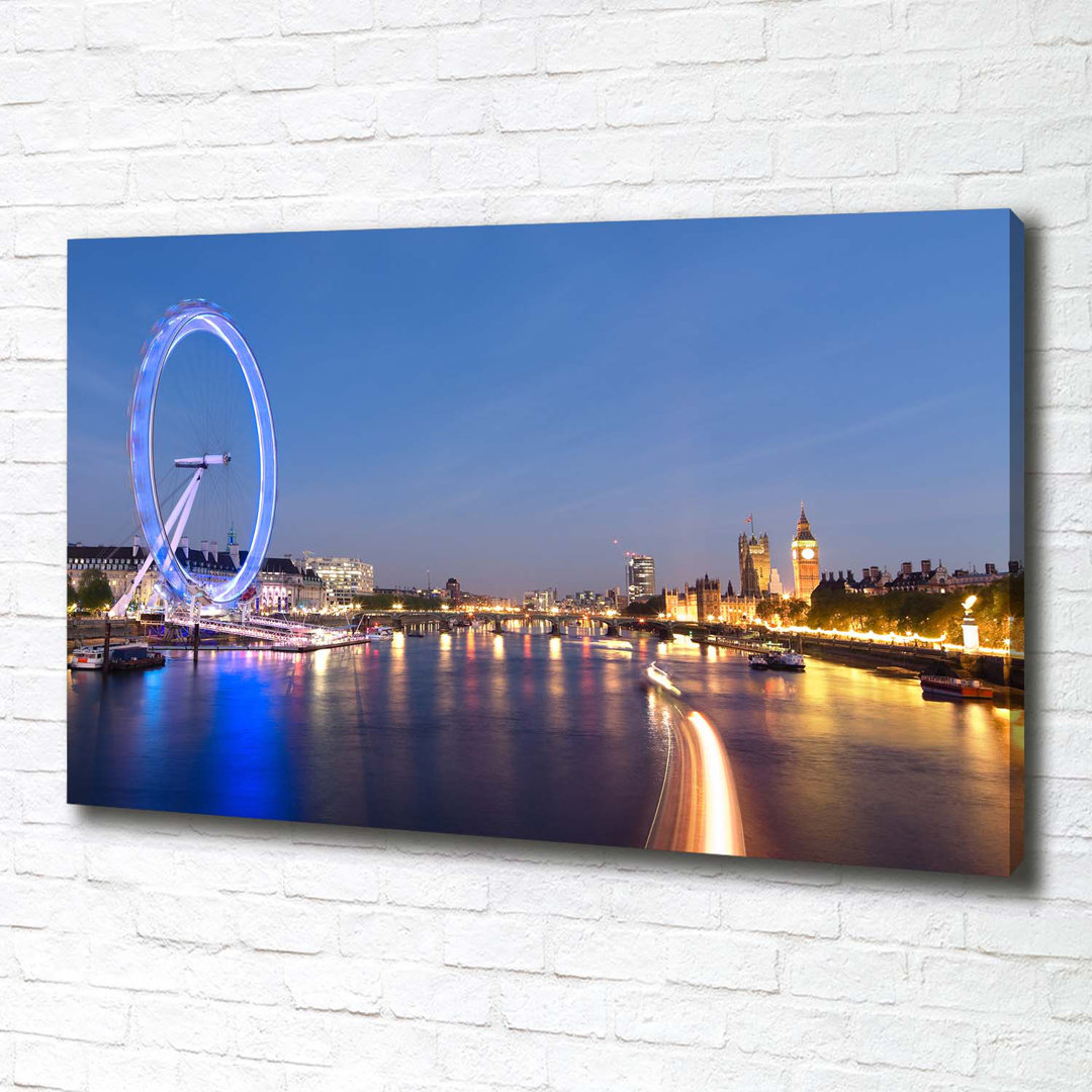 London Eye London - Ungerahmte Kunstdrucke auf Leinwand