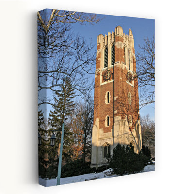 View Of A Clock Tower, Michigan State Spartans Watches, Michigan State University, East Lansing, Michigan, Usa Abstract Contemporary Architecture L...