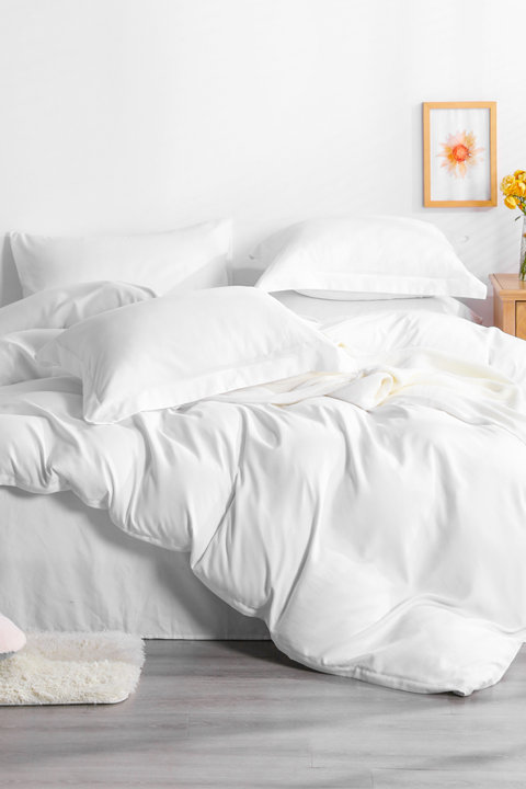 Microfiber Solid Color Duvet Cover Set