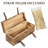 Wood Wine Box with Straps Bottle Carrier