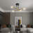 Rensselear 4 - Light Dimmable Sputnik Modern Linear Chandelier