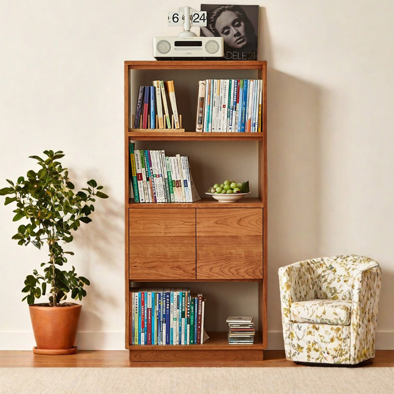 Yener, (3 Shelves) 58.27"H x 27.56"W x 15.75"D