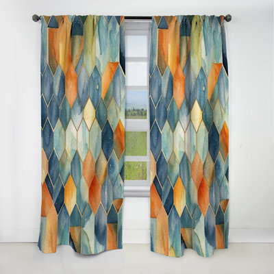 Réflexions apaisantes scandinaves - Rideau scandinave - Rideau occultant en velours - 1 panneau