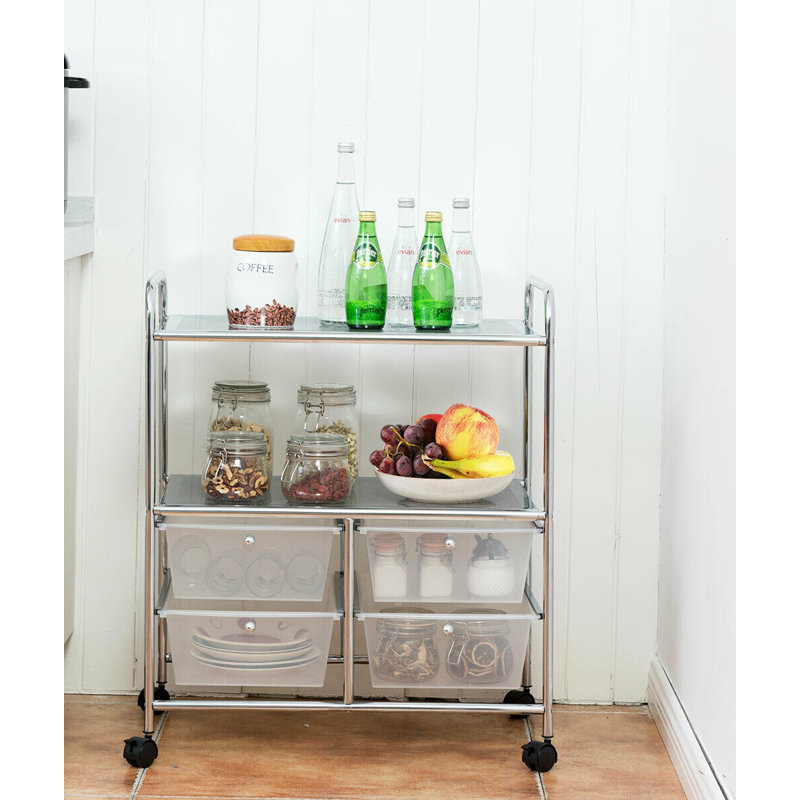 Manali 4 Drawer, Clear
