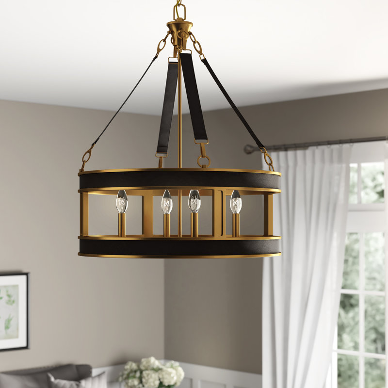 Lustree tambour 4 lumières Oceanport