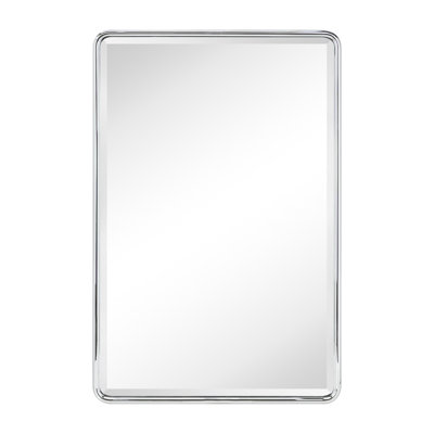 Bryand Farmhouse Surface Mount Metal Bathroom Medicine Cabinets with Mirror